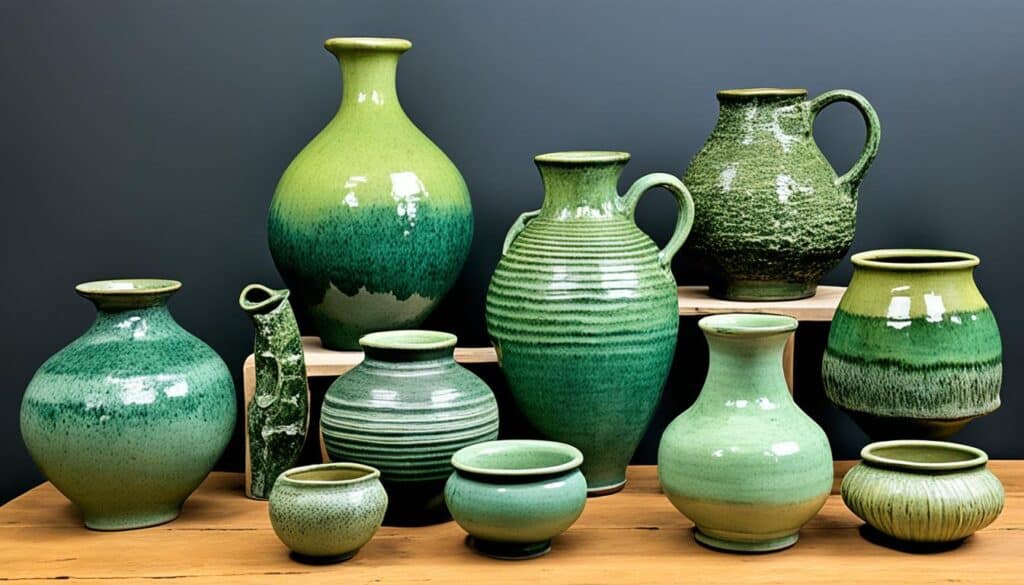 Unique Green Glaze Tamegroute Pottery