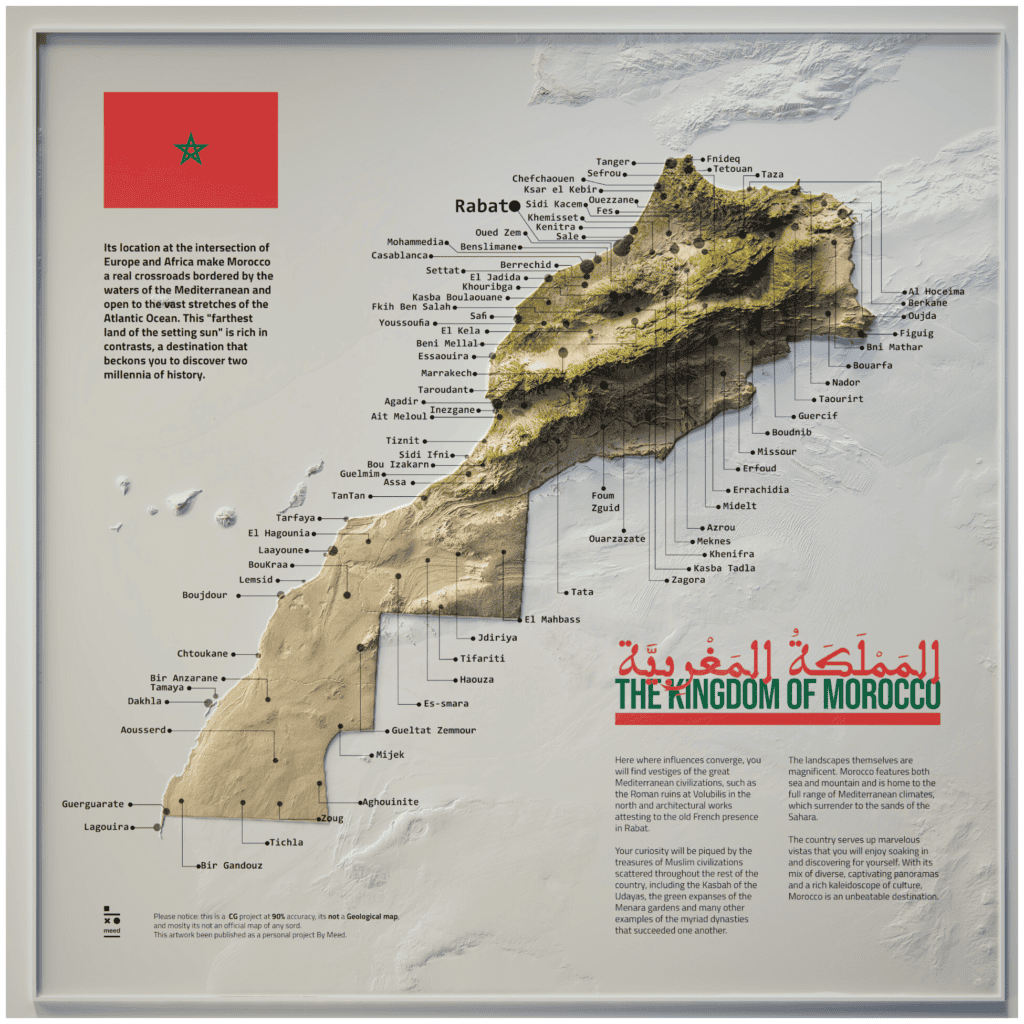 mapa de marruecos